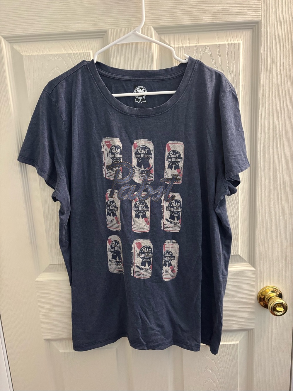 Women’s Navy Pabst Beer Graphic Tee XXL